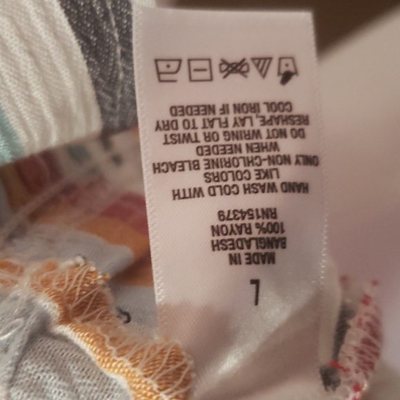 AEROPOSTALE Striped Faux Button Down Striped Top Nwt - Picture 5 of 8